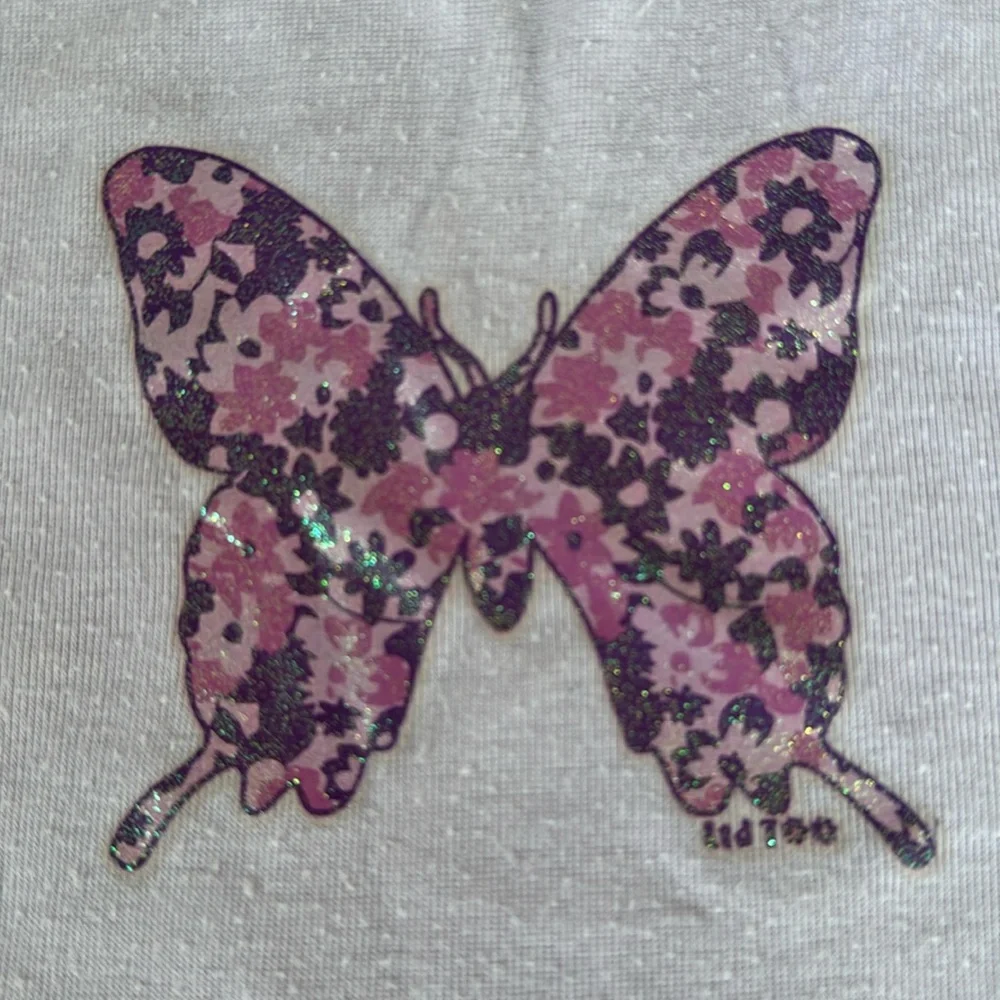 ✋ Girls Limited Too Purple Pink Floral Butterfly Pajama Set Size 7 Silky